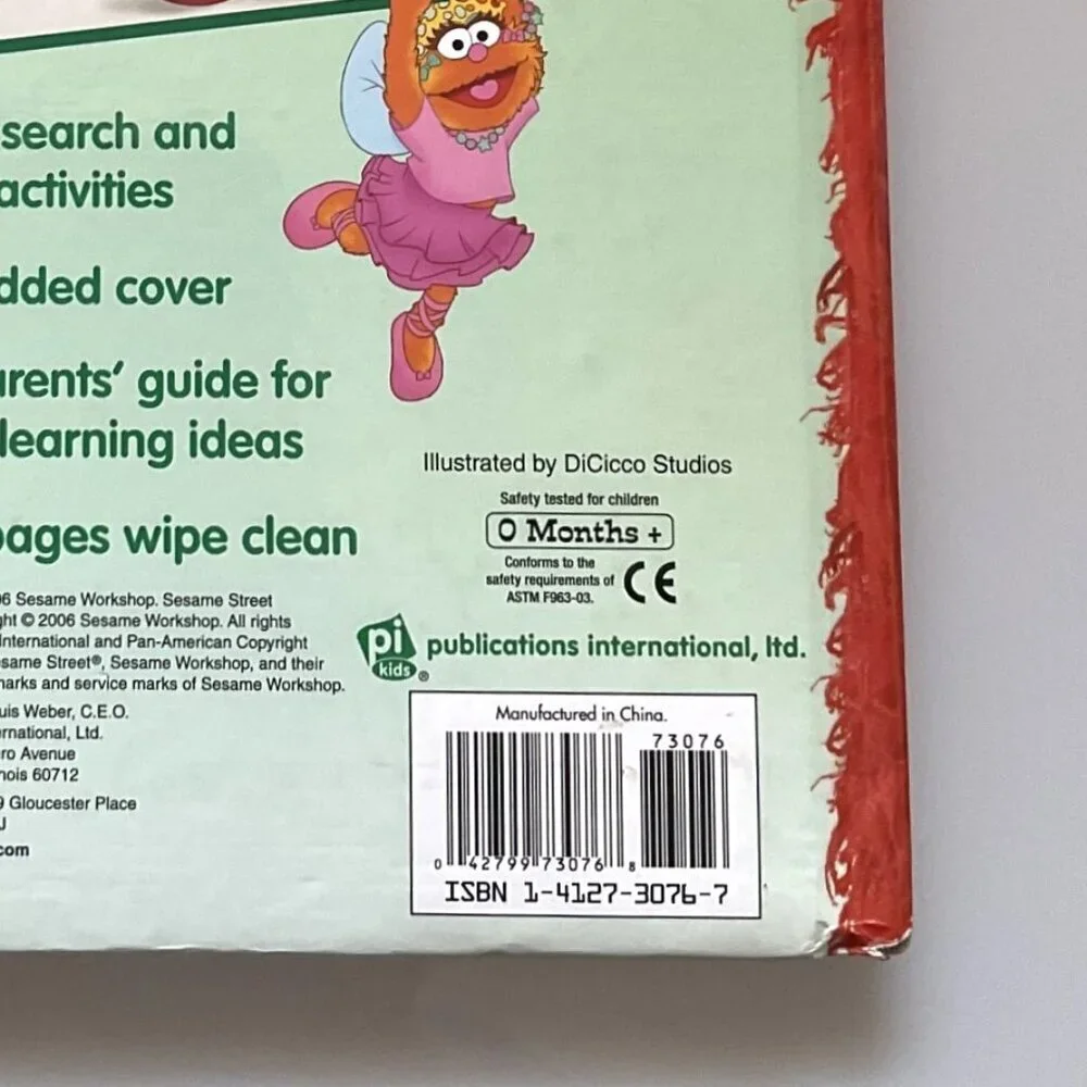 VINTAGE SESAME STREET ELMO & FRIENDS LOOK AND FIND BIG BOOK